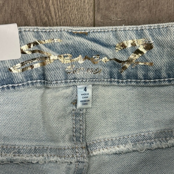 Women's Seven7 4 Small Jean Crop Destroyed Jeans Blue Stretch Rolled Hem NWT - Picture 13 of 13